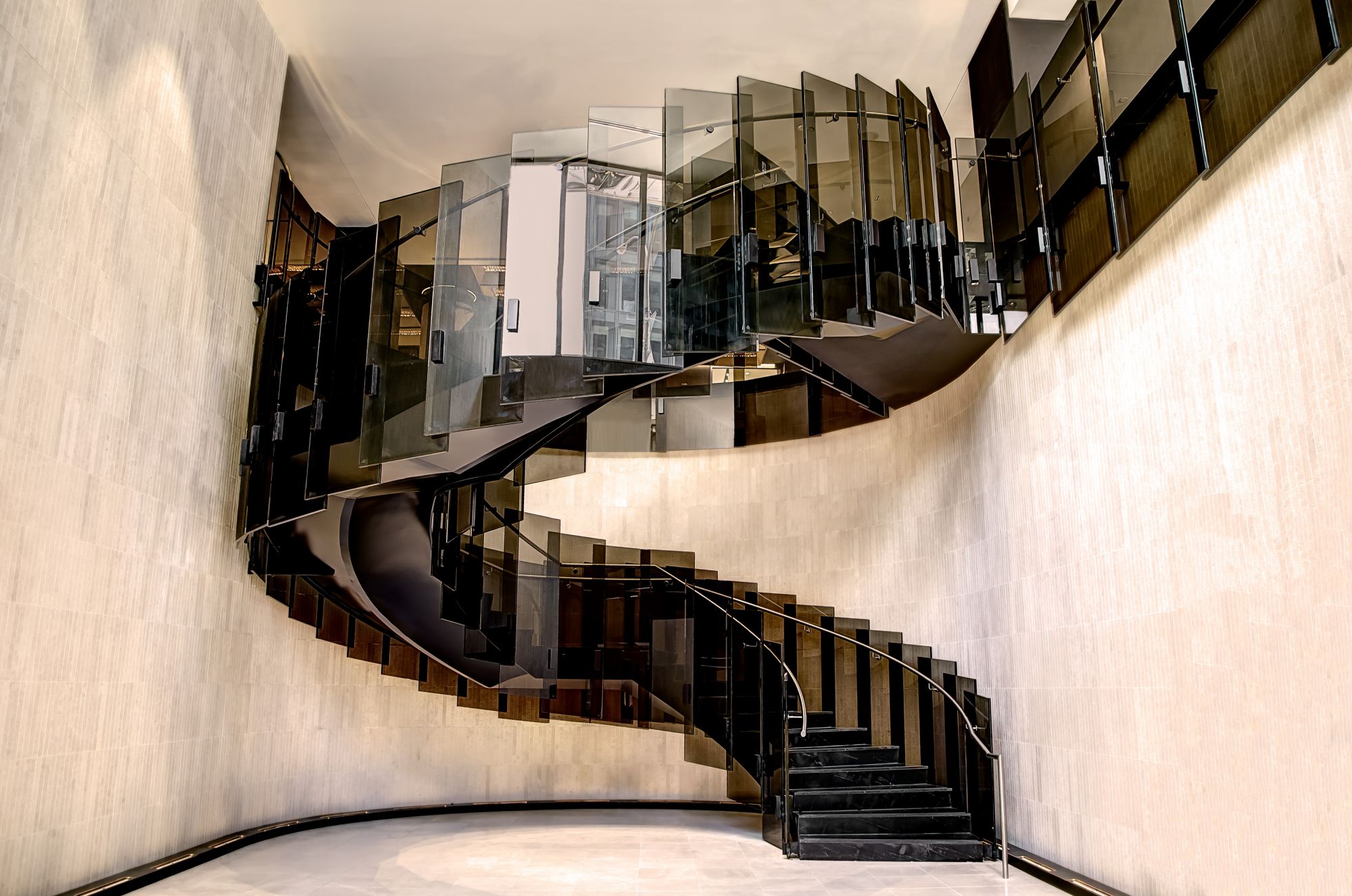 Queen Elizabeth Glass Staircase